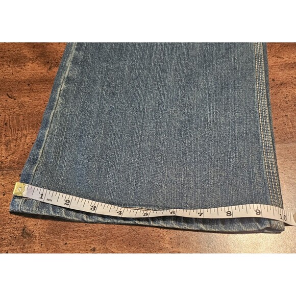 Paris Blues Women Junior Y2K Size 17 Stretch Light Wash Bootcut Mid Rise Jeans - Picture 13 of 15